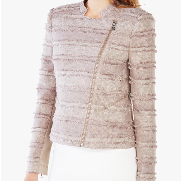 BCBGMaxAzria Jackets & Blazers - Bcbg motorcycle nude tan jacket new with tags